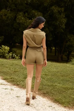 Wilderness Adventure Romper Khaki