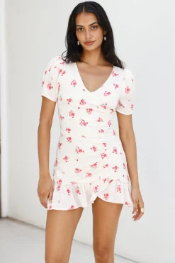 Wildflower Secrets Mini Dress White