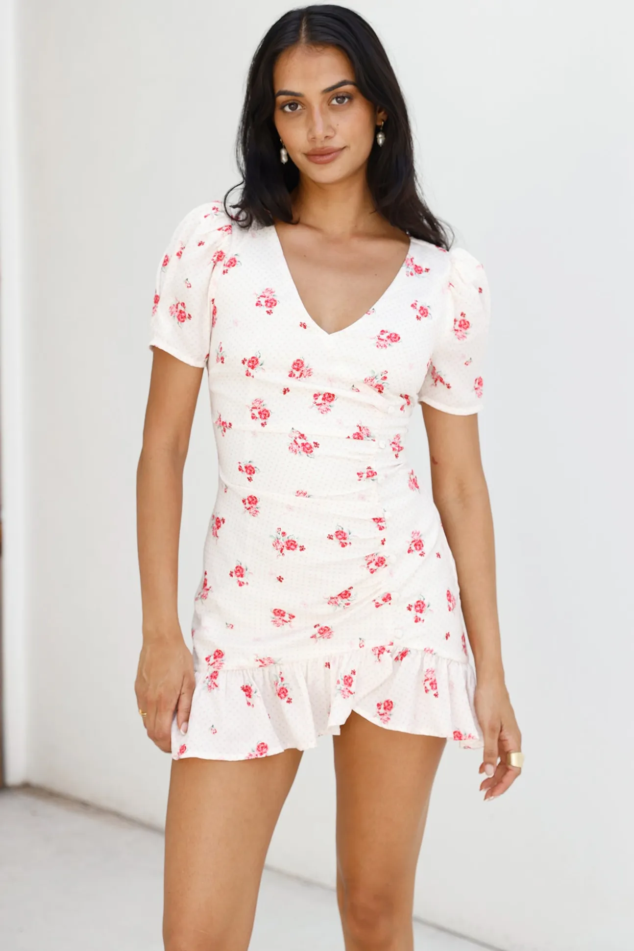 Wildflower Secrets Mini Dress White