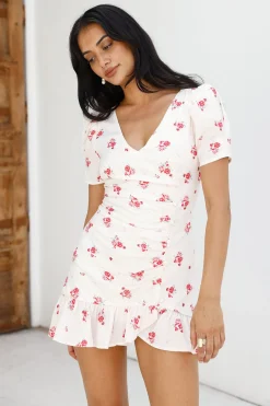 Wildflower Secrets Mini Dress White