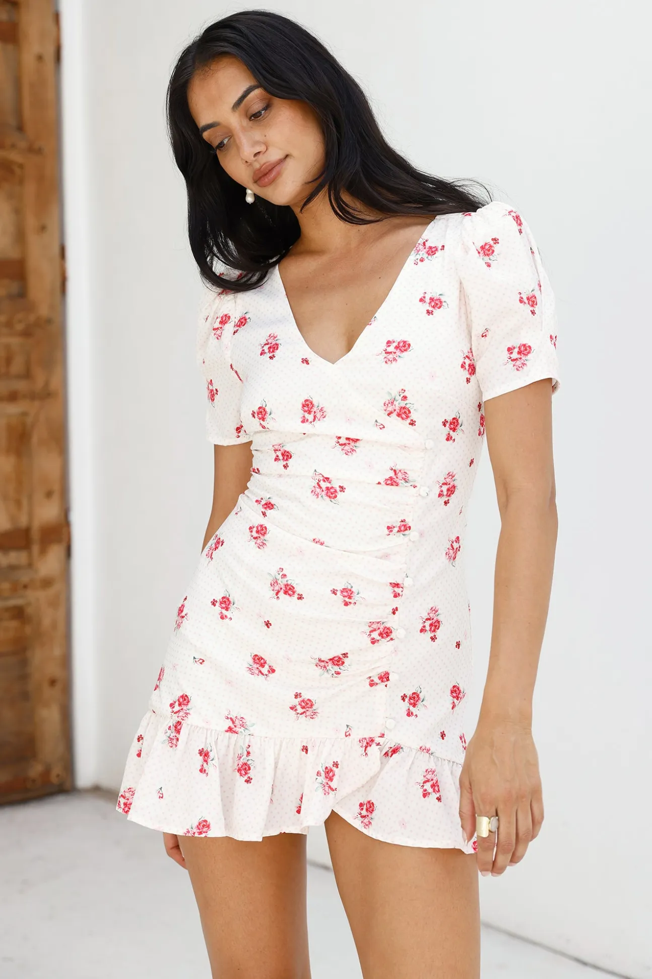Wildflower Secrets Mini Dress White