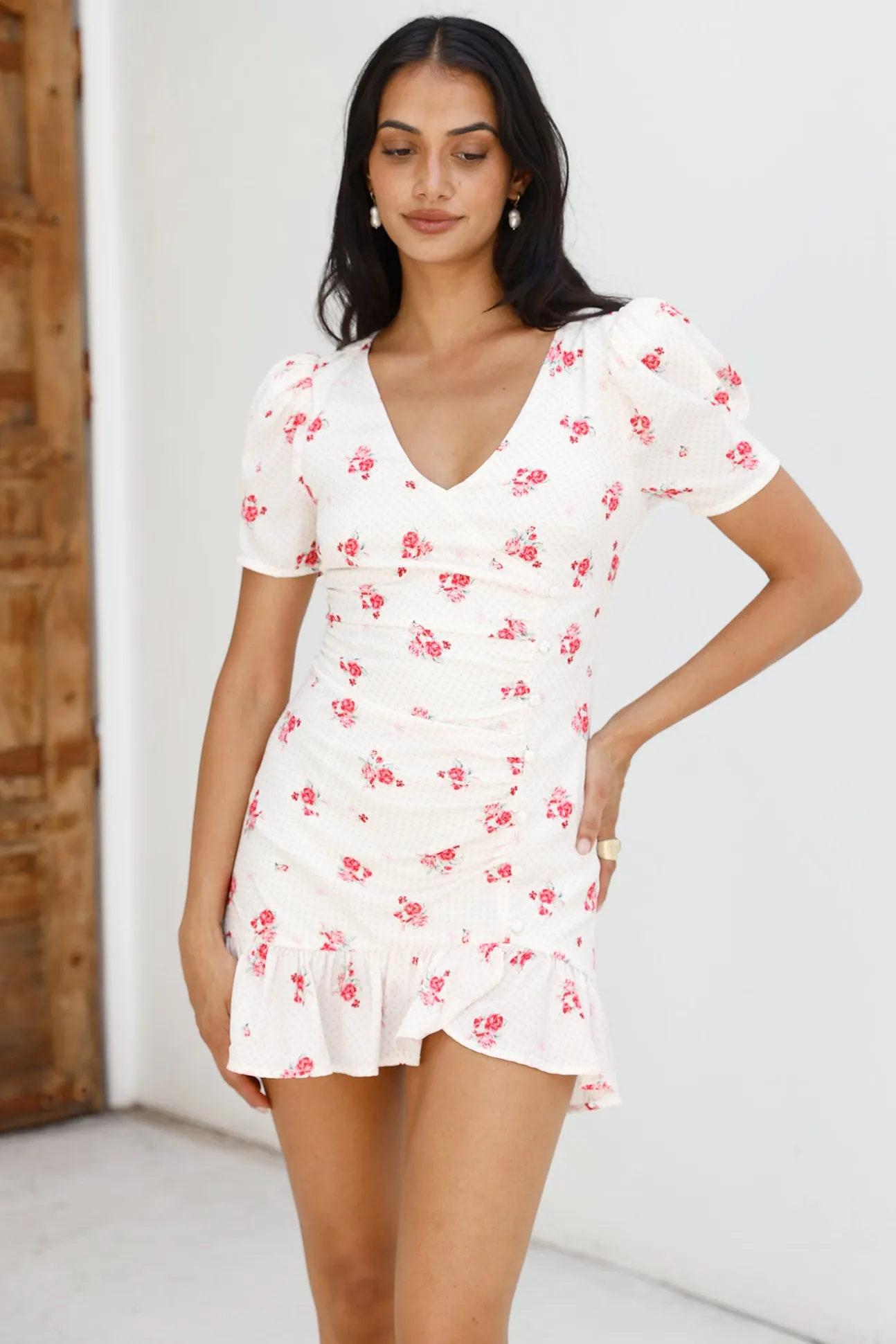Wildflower Secrets Mini Dress White