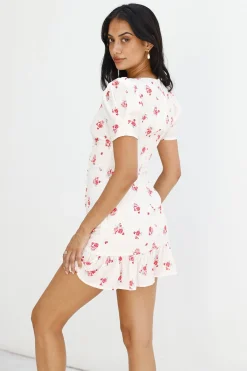 Wildflower Secrets Mini Dress White