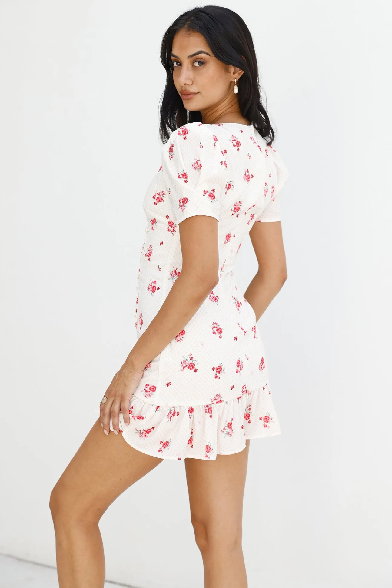 Wildflower Secrets Mini Dress White