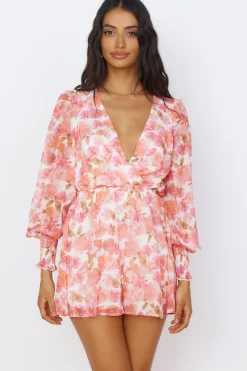 Wildflower Sky Romper Pink