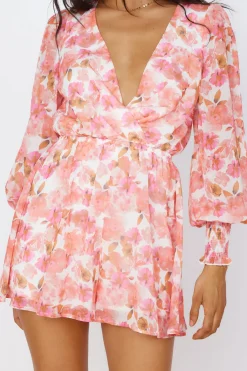 Wildflower Sky Romper Pink