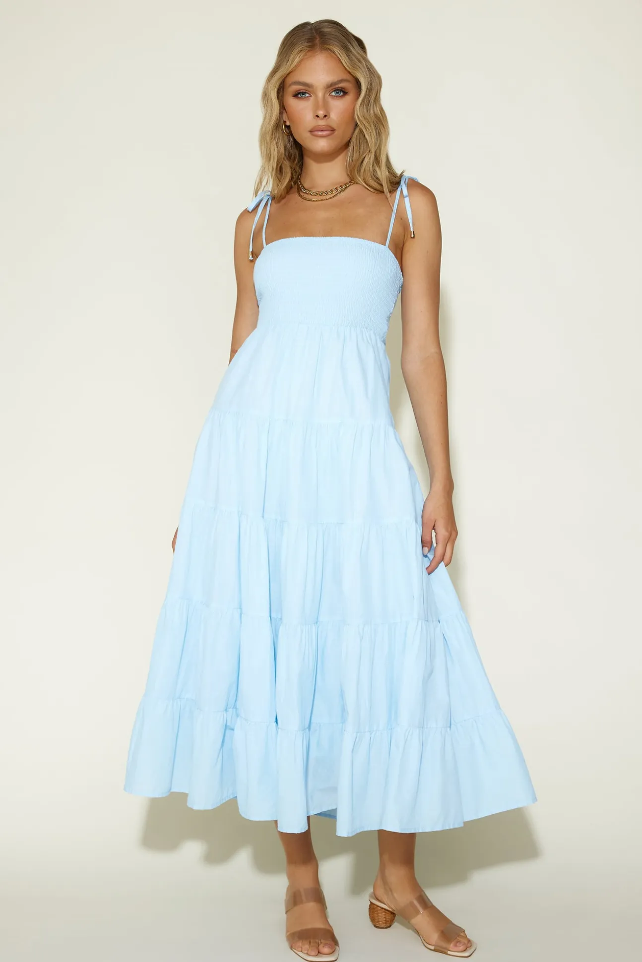 Wish You Would Maxi Dress Blue