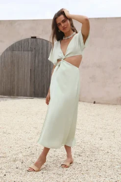 Wonderstruck Thoughts Maxi Dress Green