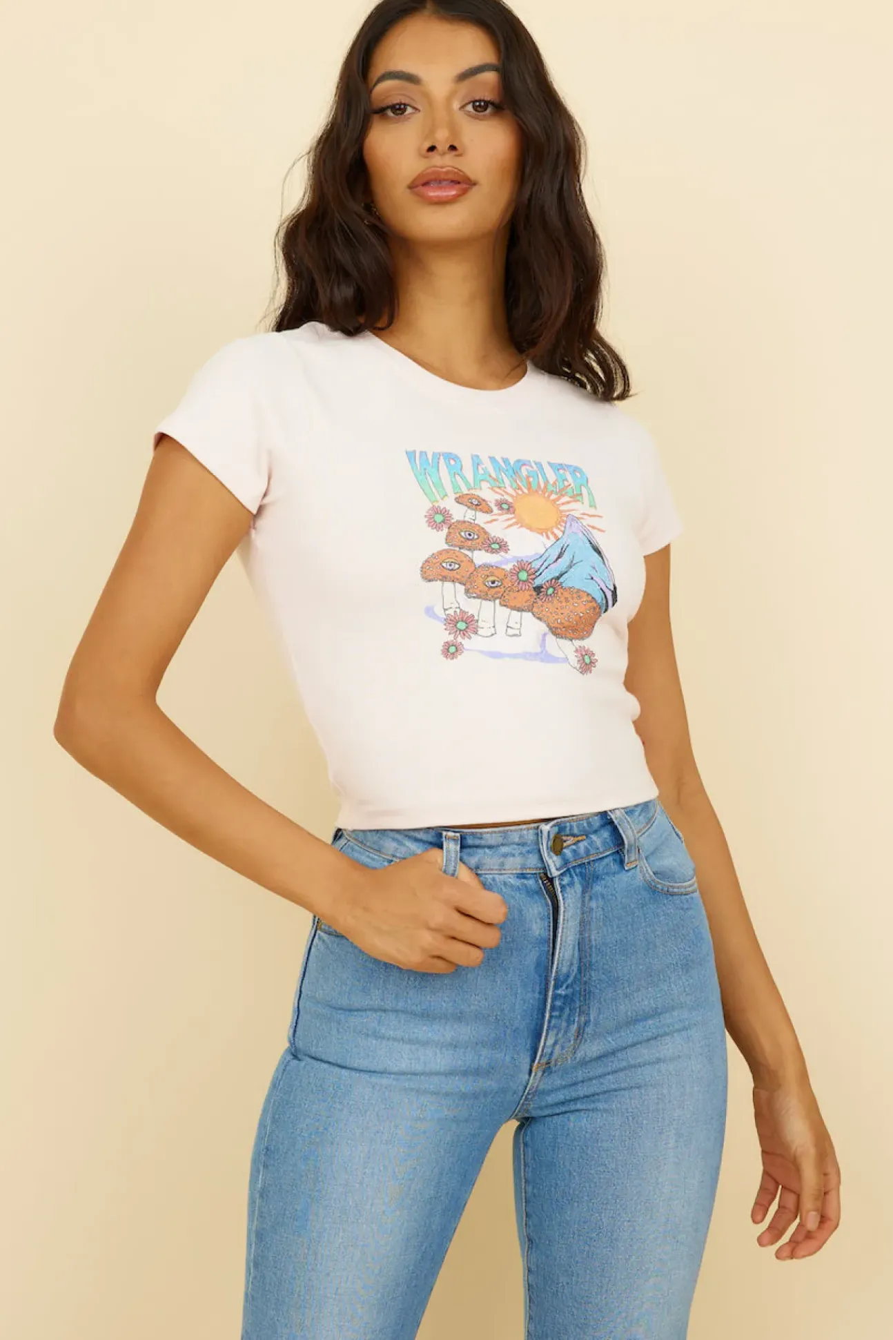 WRANGLER Baby Rib Tee Shroom