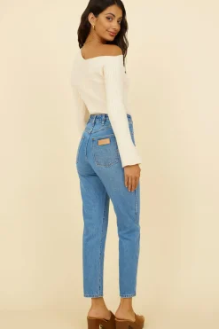 WRANGLER Drew Mom Jean Blue Revival