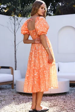 Written In The Sky Maxi Dress Orange
