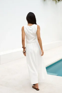 Yolanda Vest Top White