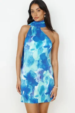 Your Aura Mini Dress Blue