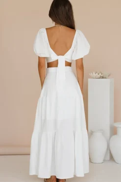 Yours For The Day Crop Top White