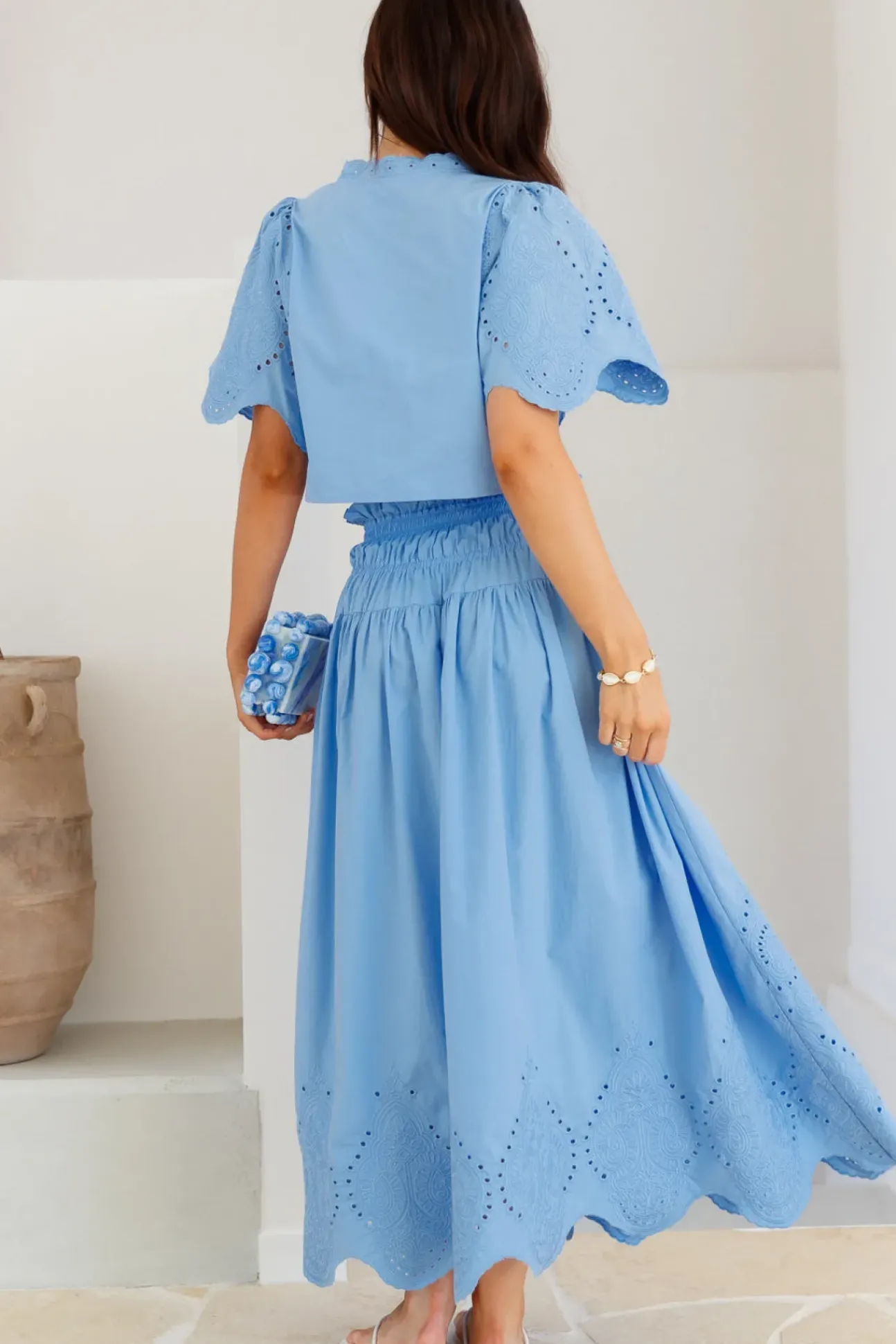 Your Soul Maxi Skirt Blue