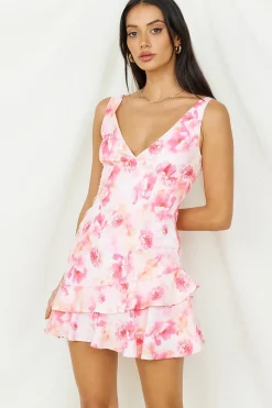 Zephyr Nights Mini Dress Pink