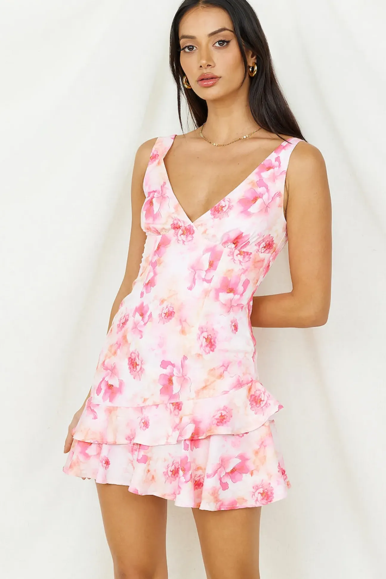 Zephyr Nights Mini Dress Pink